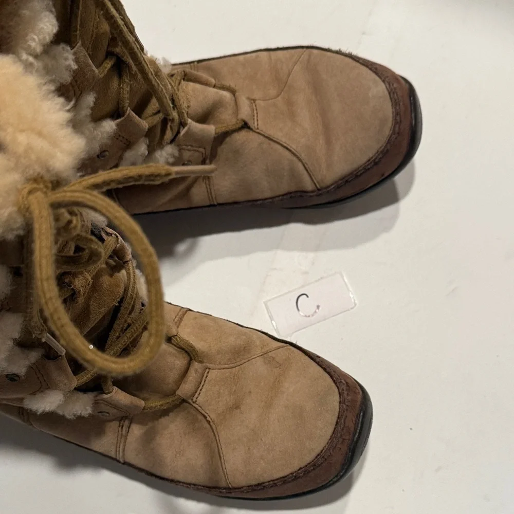 The North Face Brown Shearling Winter Boots